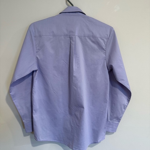 Chaps 16 Boys Solid Lavender Dress Shirt Button Up Church - Picture 3 of 6